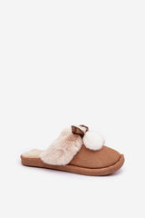 Women's slippers with soft fur lining