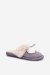 Women's slippers with soft fur lining