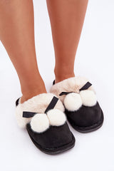 Women's slippers with soft fur lining