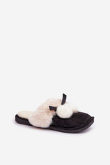 Women's slippers with soft fur lining