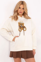 Women's teddy bears casual hooded sweatshirt