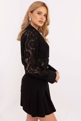 Long sleeve elegant lace shirt