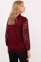 Long sleeve classic women's lace shirt