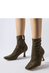 Beige Lucerne low-heeled boots