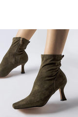 Beige Lucerne low-heeled boots