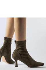 Beige Lucerne low-heeled boots