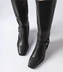 Black Armida cowboy heel boots