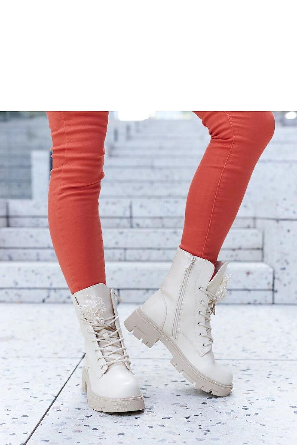 RevChic Kavira27 Boots 782 – Beige Secondary image