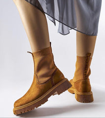 Brown Big Star eco-suede boots