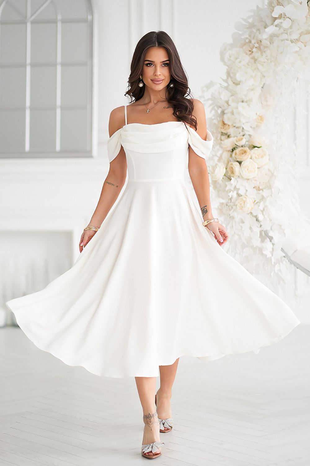  Evening dress model 210729 Bicotone 
