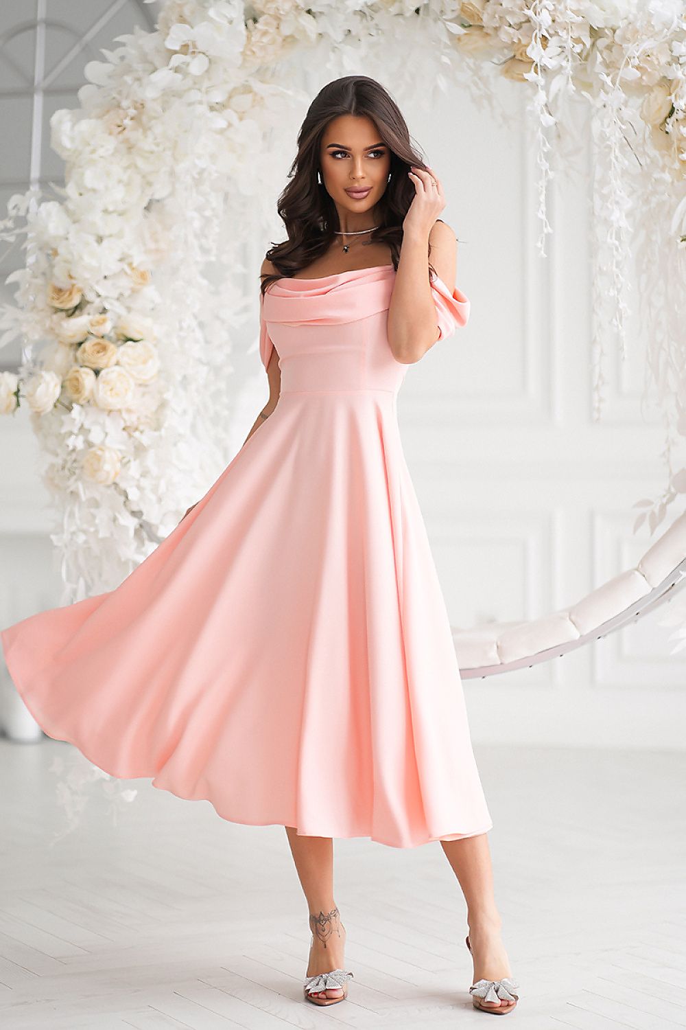 Bicotone Midi Evening Dress Secondary image
