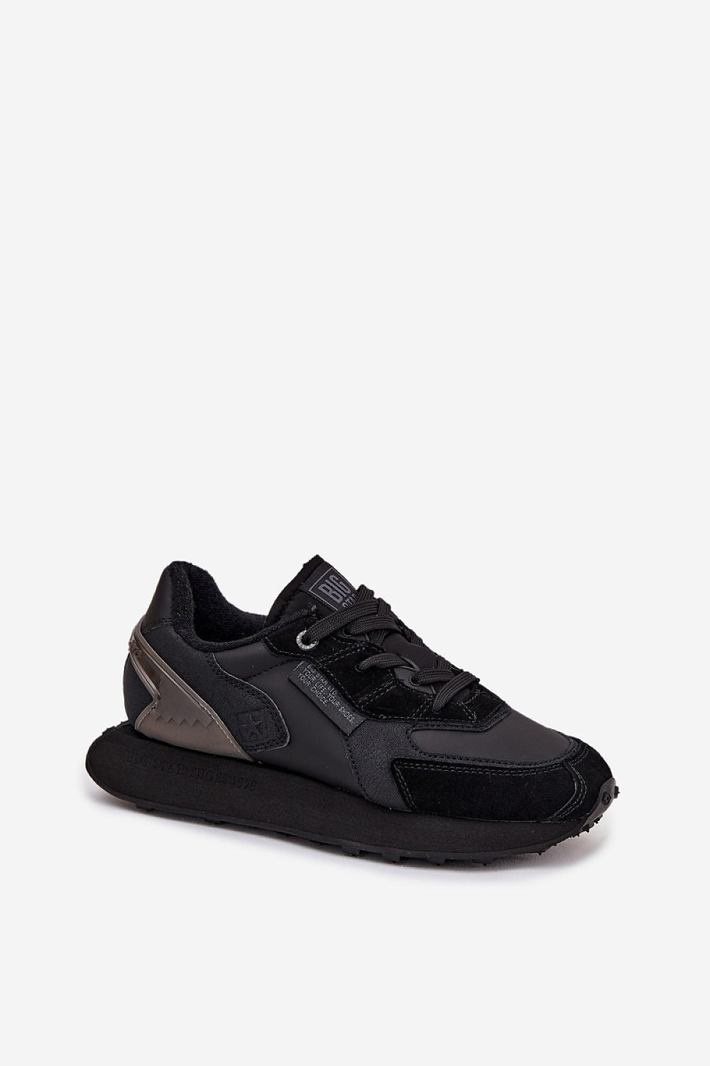 STS Black Leather Platform Sneakers Secondary image