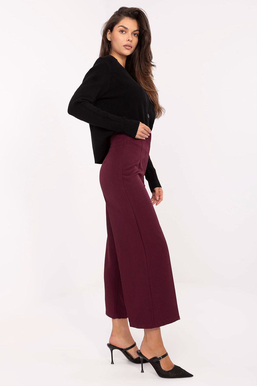 High-waisted Wide-leg Casual Trousers Secondary image