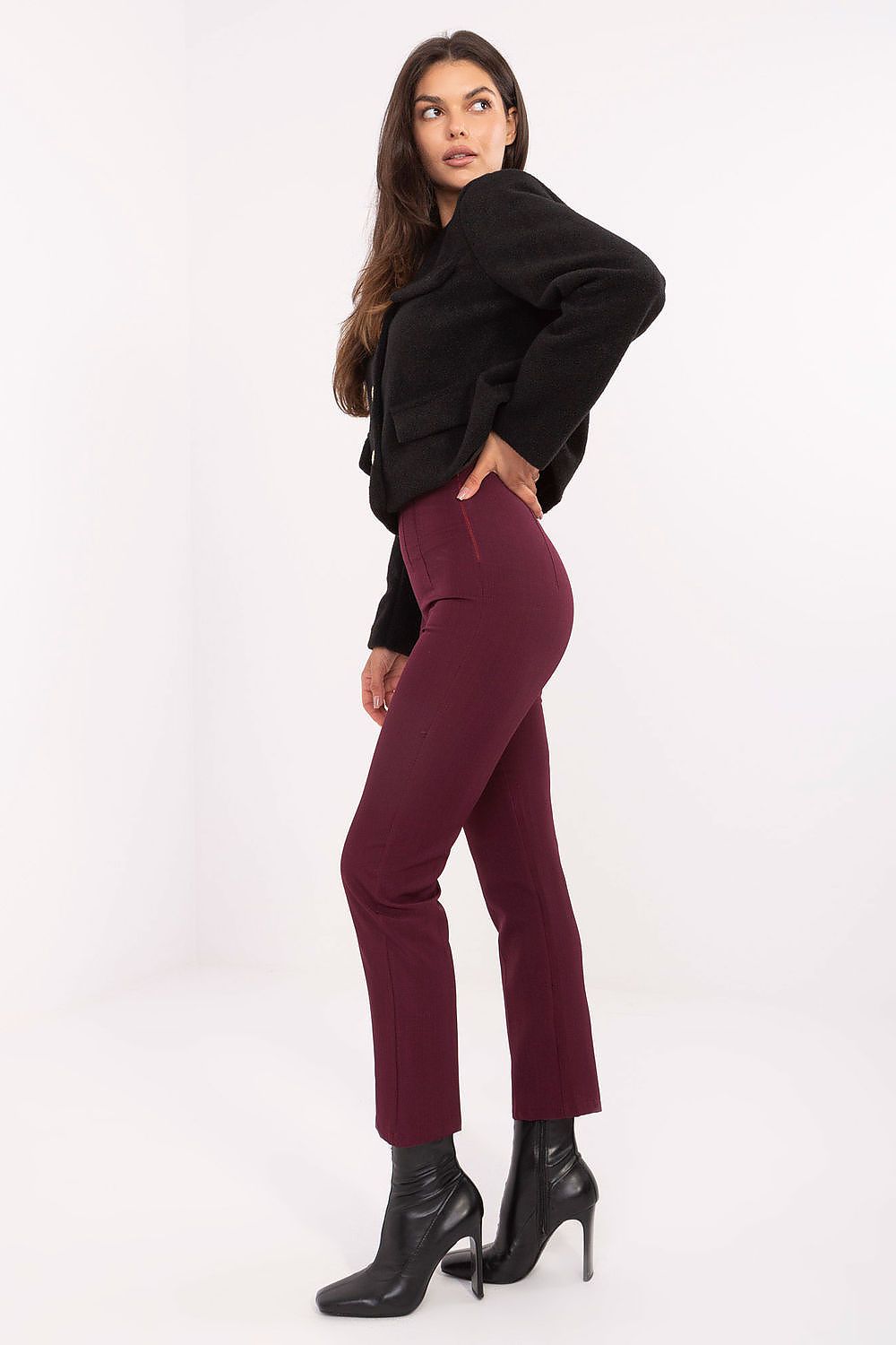 Tapered Legs Casual Cigarette Trousers Secondary image