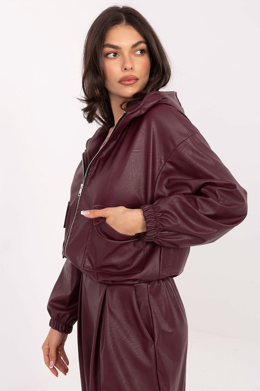 Rue Paris Short Eco-Leather Jacket Secondary image