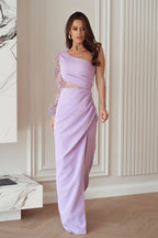  Long dress model 220100 Bicotone 