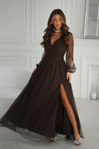  Long dress model 220610 Bicotone 