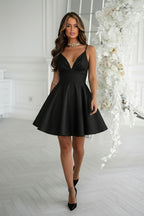  Short dress model 221604 Bicotone 