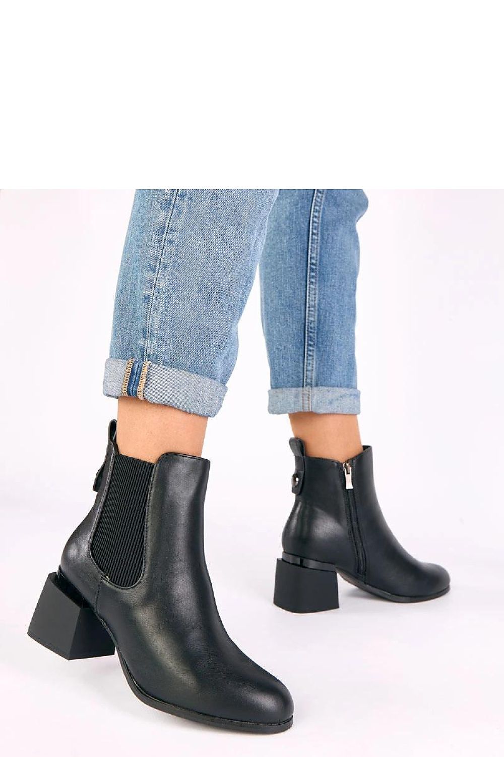 Elastic Ankle Heel Boots Secondary image
