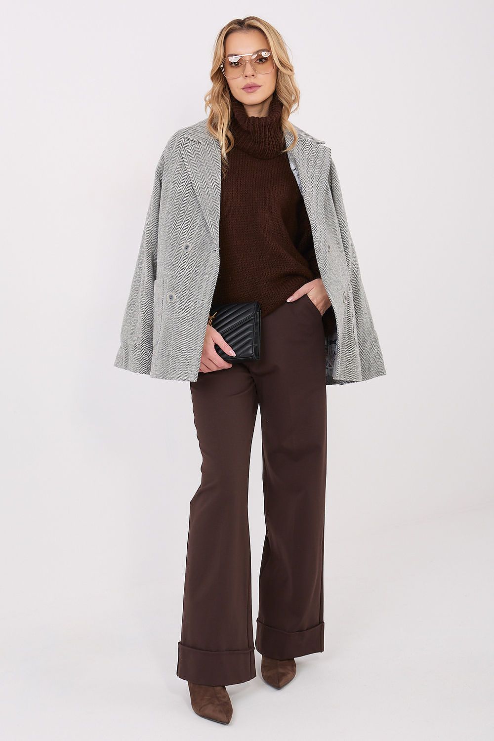 LAKERTA Fir-Pattern Double-Breasted Blazer Secondary image