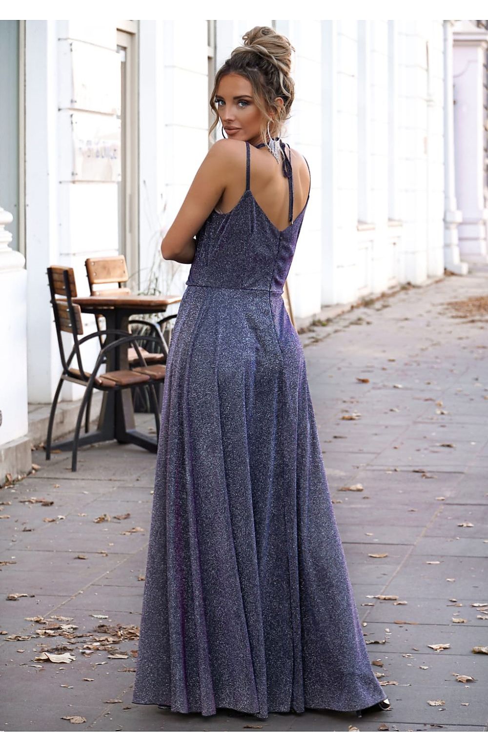 WY Long Deep Neck Evening Dress Secondary image