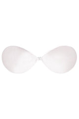 Stick-on adhesive self-supporting fabric bra