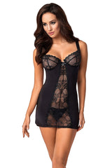 Sexy beautiful floral lace nightdress set