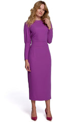 Long sleeves loose top long pencil dress