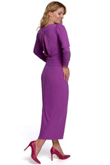 Long sleeves loose top long pencil dress