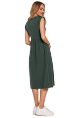 Midi length knitted day dress