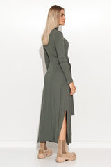 Beautiful turtleneck viscose knit daydress