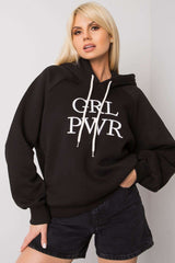 Long sleeve sweatshirt with a hood