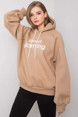 Long sleeve sweatshirt with a hood