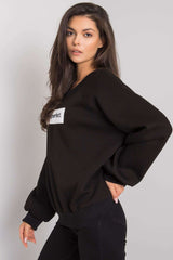 Long sleeves cotton hooded sweatshirt