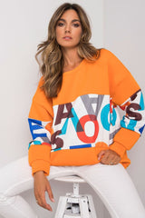 Women's sweatshirt with long sleeves