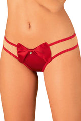 Extremely delicate satin thongs