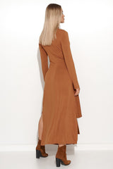 Beautiful turtleneck viscose knit daydress