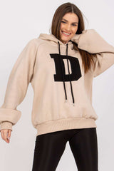 Long sleeve sweatshirt with a hood