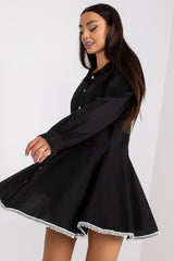 Long-sleeves buttoned emery day dress