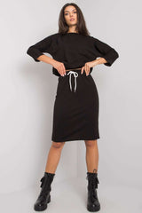 3/4 sleeves blouse and skirt set