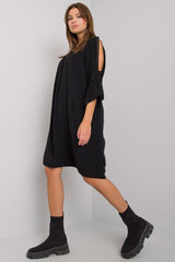 3/4 sleeves day dress with loose cut