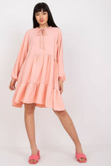 Long sleeves flared cut daydress