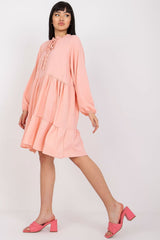 Long sleeves flared cut daydress