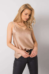 Brown top on adjustable straps