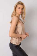 Brown top on adjustable straps