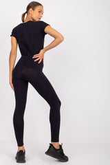 Smooth material leggings