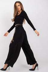 Women Viscose high-waisted pants