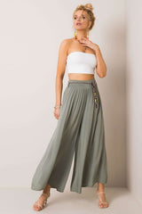 Women Viscose high-waisted pants