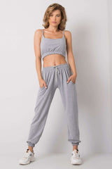 Sports set composed of a top and sweatpants