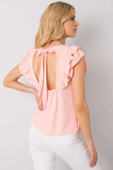 Short sleeves blouse with binding